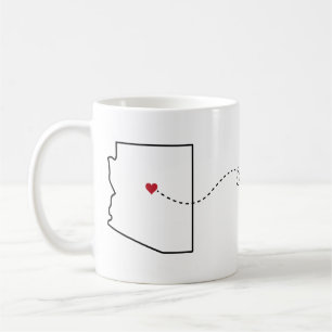 Arizona zu Kentucky - Heart2Heart Coffee Tasse