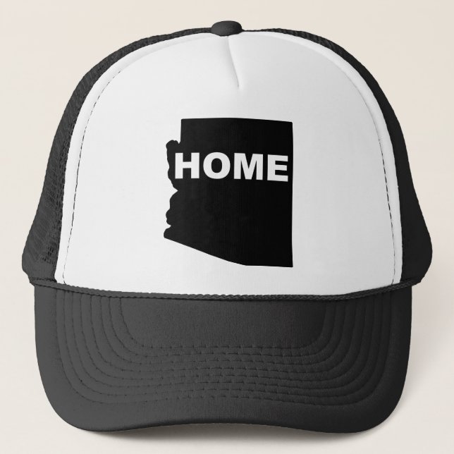 Arizona Zuhause weg vom Staat-Ball-Cap-Hut Truckerkappe (Vorderseite)