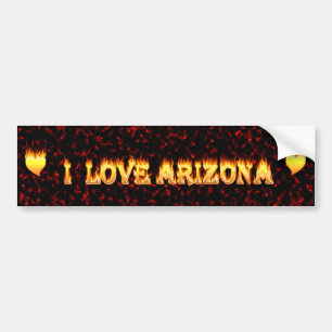 Arizonafeuer und -flammen der Liebe I Autoaufkleber