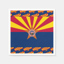 Arizonan Flag & Seal, Flag of Arizona Serviette