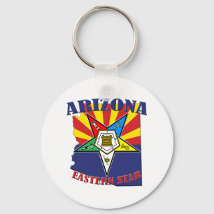 Arizonaoststern-Staats-Flagge Schlüsselanhänger