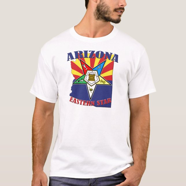 Arizonaoststern-Staats-Flagge T-Shirt (Vorderseite)