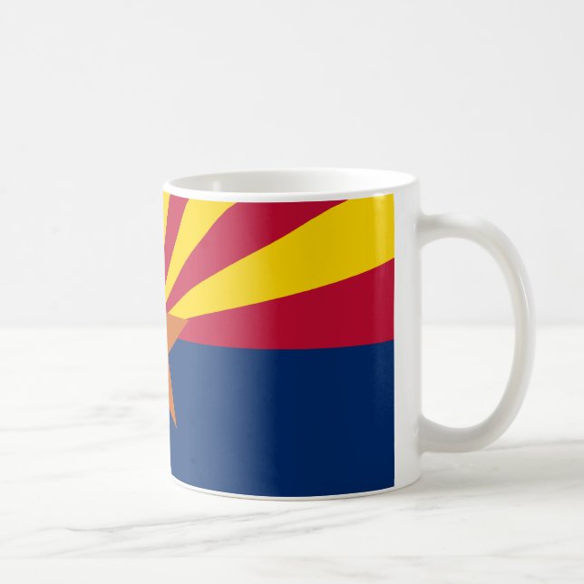 Arizonas Flagge Kaffeetasse (Rechts)