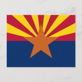 Arizonas Flagge Postkarte