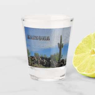 Arizonasaguaro-Kaktus-LandschaftsFoto-Andenken Schnapsglas