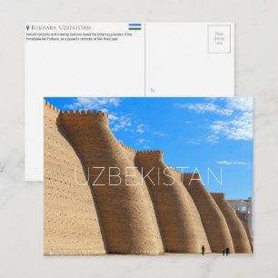 Ark Festung, Buchara, Usbekistan Reise-Postkarte Postkarte