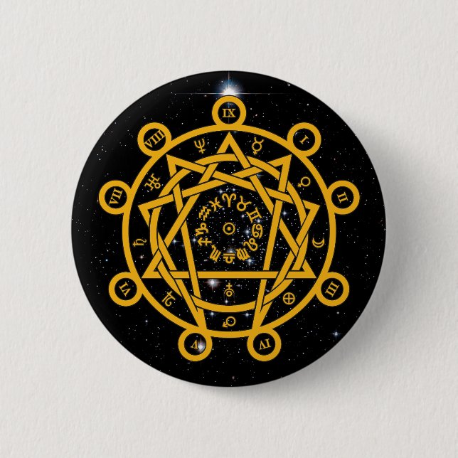 Arkane Enneagram Button (Vorderseite)