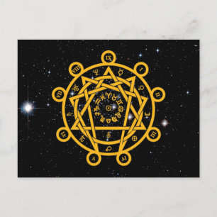Arkane Enneagram Postkarte
