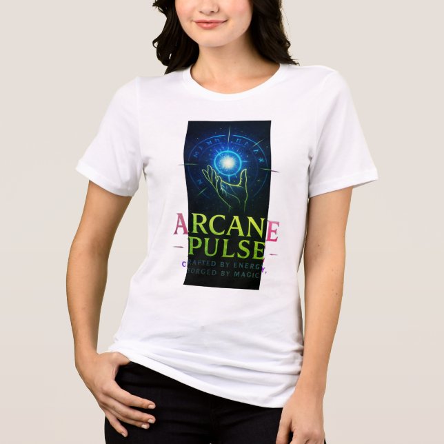 Arkane Pulse | Nur dunkle Vibes Tri-Blend Shirt (Vorderseite)