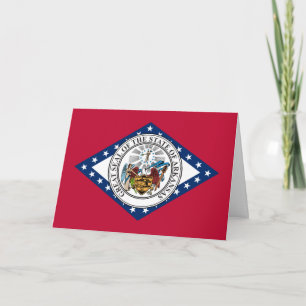 Arkansan-Flagge & Siegel, Flagge von Arkansas Karte