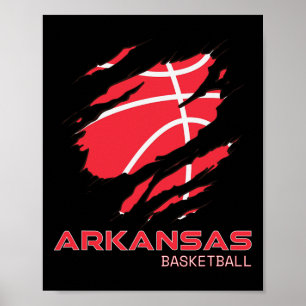 Arkansan Hoops Fan Souvenir Geschenk Arkansas Bysk Poster