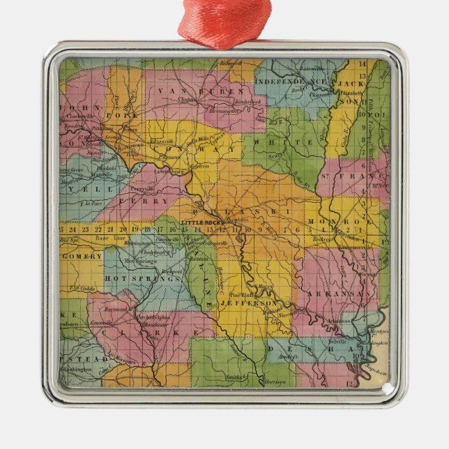 Arkansas 7 ornament aus metall (Vorne)