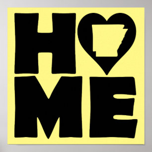 Arkansas Accueil Coeur État affiche