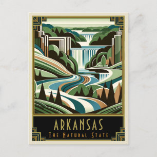 Arkansas Art Deco Postkarte
