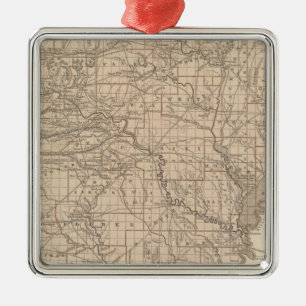Arkansas-Atlas-Karte Ornament Aus Metall