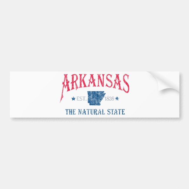 Arkansas Autoaufkleber (Vorne)
