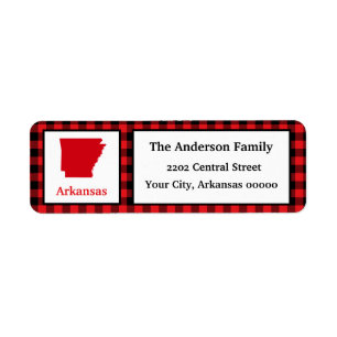 Arkansas Buffalo Karierte Rücksendeadresse