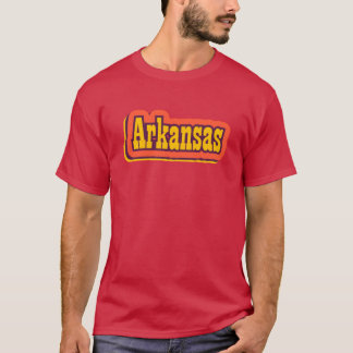 Arkansas Bundesstaat Amerika Retro-Typografie Over T-Shirt