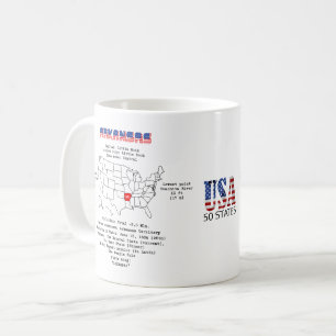 Arkansas, Bundesstaat auf einer Karte und nützlich Kaffeetasse