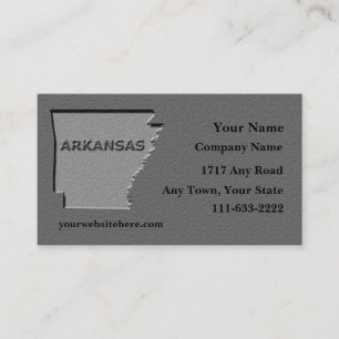 Arkansas Carte de visite d'Etat look pierre sculpt