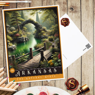 Arkansas   Carte postale État hyper-réaliste