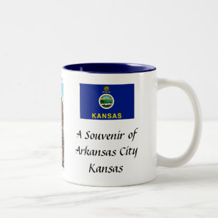 Arkansas City Souvenir Tasse