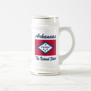 Arkansas das natürliche Staats-Bier Stein Bierglas