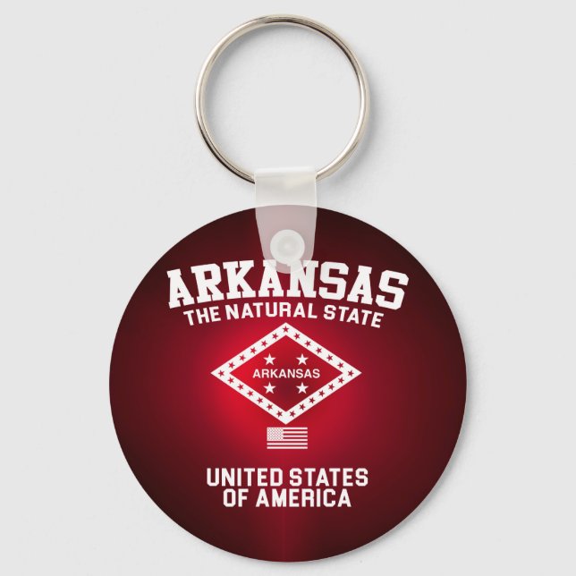 Arkansas Der natürliche Staat Schlüsselanhänger (Vorderseite)
