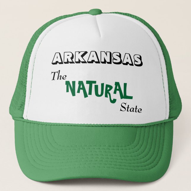 Arkansas - der natürliche Staat Truckerkappe (Vorderseite)