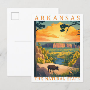 Arkansas der natürliche Staat USA Reiseort Postkarte