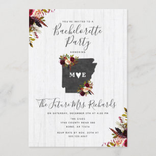 Arkansas Etat Bachelorette Party Invitation