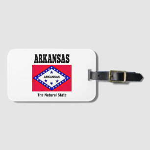 Arkansas Fahne, Der natürliche Staat Gepäckanhänger