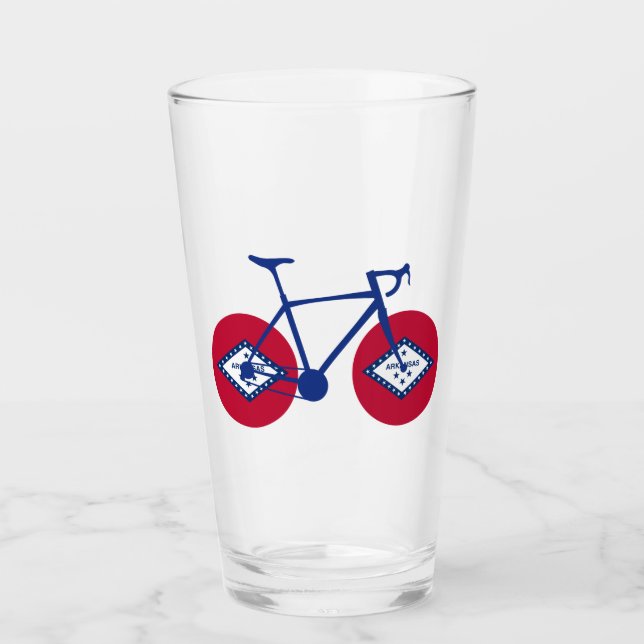 Arkansas Flag Cycling Glas (Vorderseite)