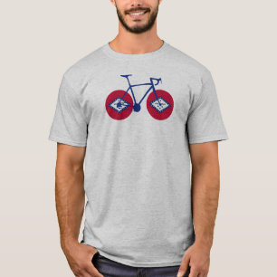 Arkansas Flag Cycling T-Shirt