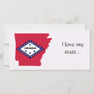 Arkansas Flag Karte