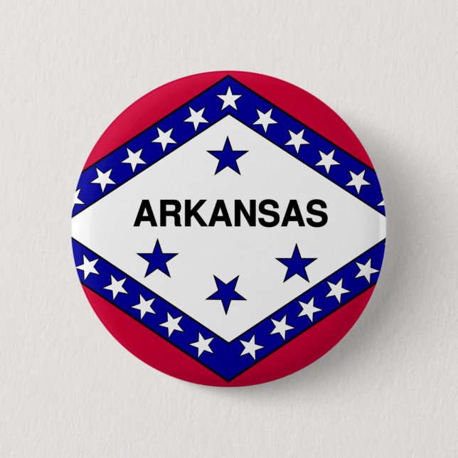 Arkansas-Flagge Button (Vorderseite)