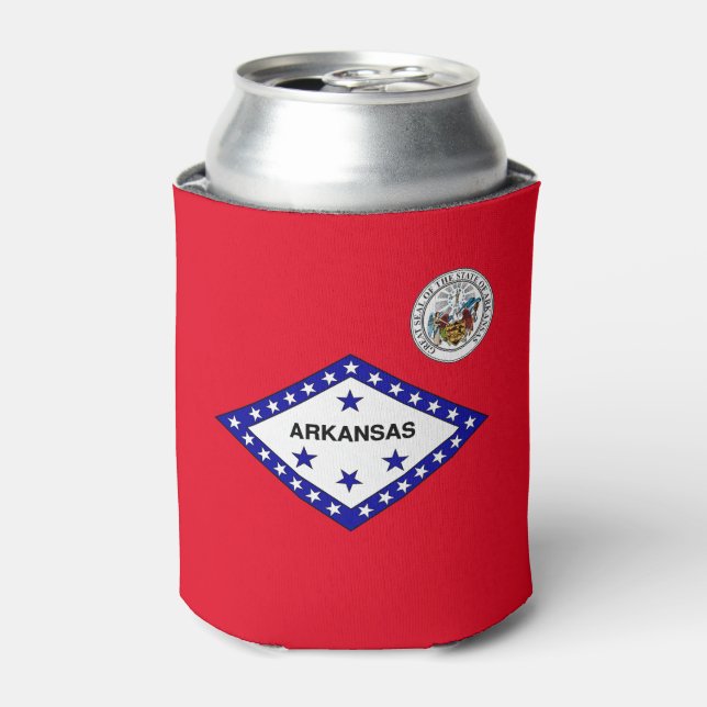 Arkansas-Flagge Dosenkühler (Kanne Vorderseite)