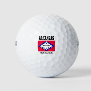 Arkansas-Flagge Golfball
