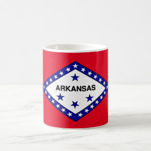 Arkansas-Flagge Kaffeetasse