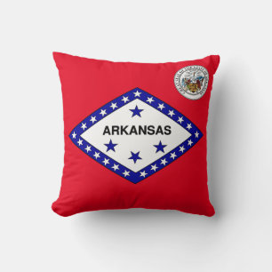 Arkansas-Flagge Kissen