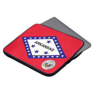 Arkansas-Flagge Laptopschutzhülle