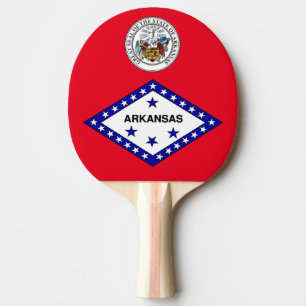 Arkansas-Flagge Tischtennis Schläger