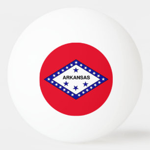 Arkansas-Flagge Tischtennisball