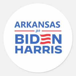 Arkansas für Biden Harris Runder Aufkleber