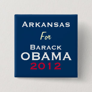 ARKANSAS für Kampagnen-Knopf OBAMA 2012 Button