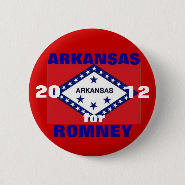 Arkansas für Romney 2012 Button (Vorderseite)