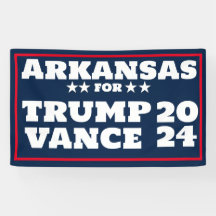 Arkansas für Trump Vance 2024-Banner