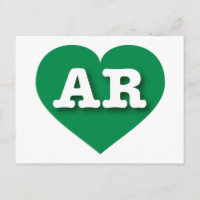 Arkansas Grünes Herz - I Liebe AR