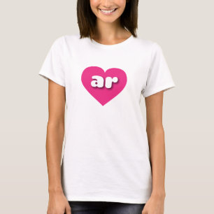 Arkansas heißrosa Herz - I Liebe T-Shirt