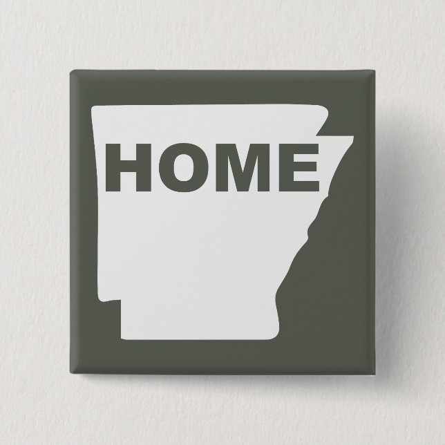 Arkansas Home Away From State Button Badge Pin (Vorderseite)